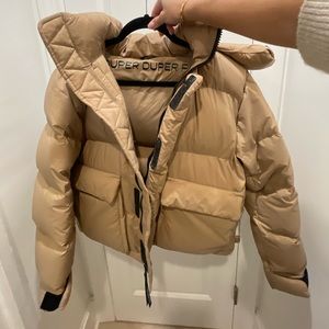 Aritzia Tan Super Duper Puff